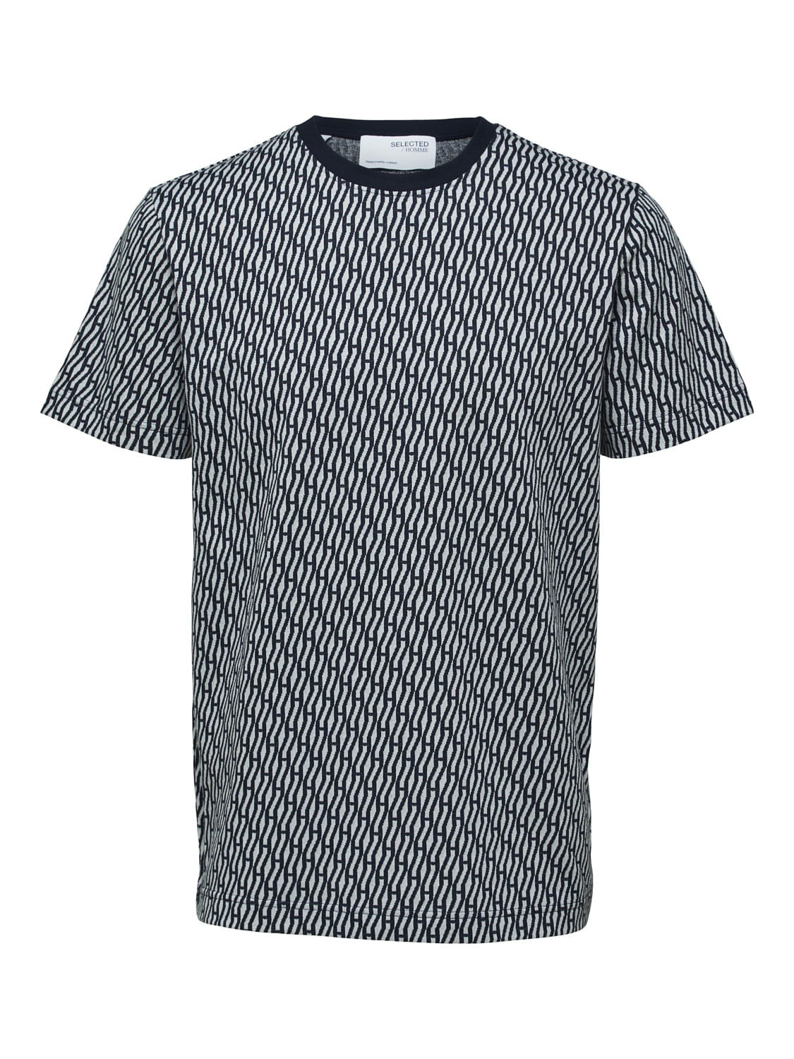 Blue Patterned T-Shirt