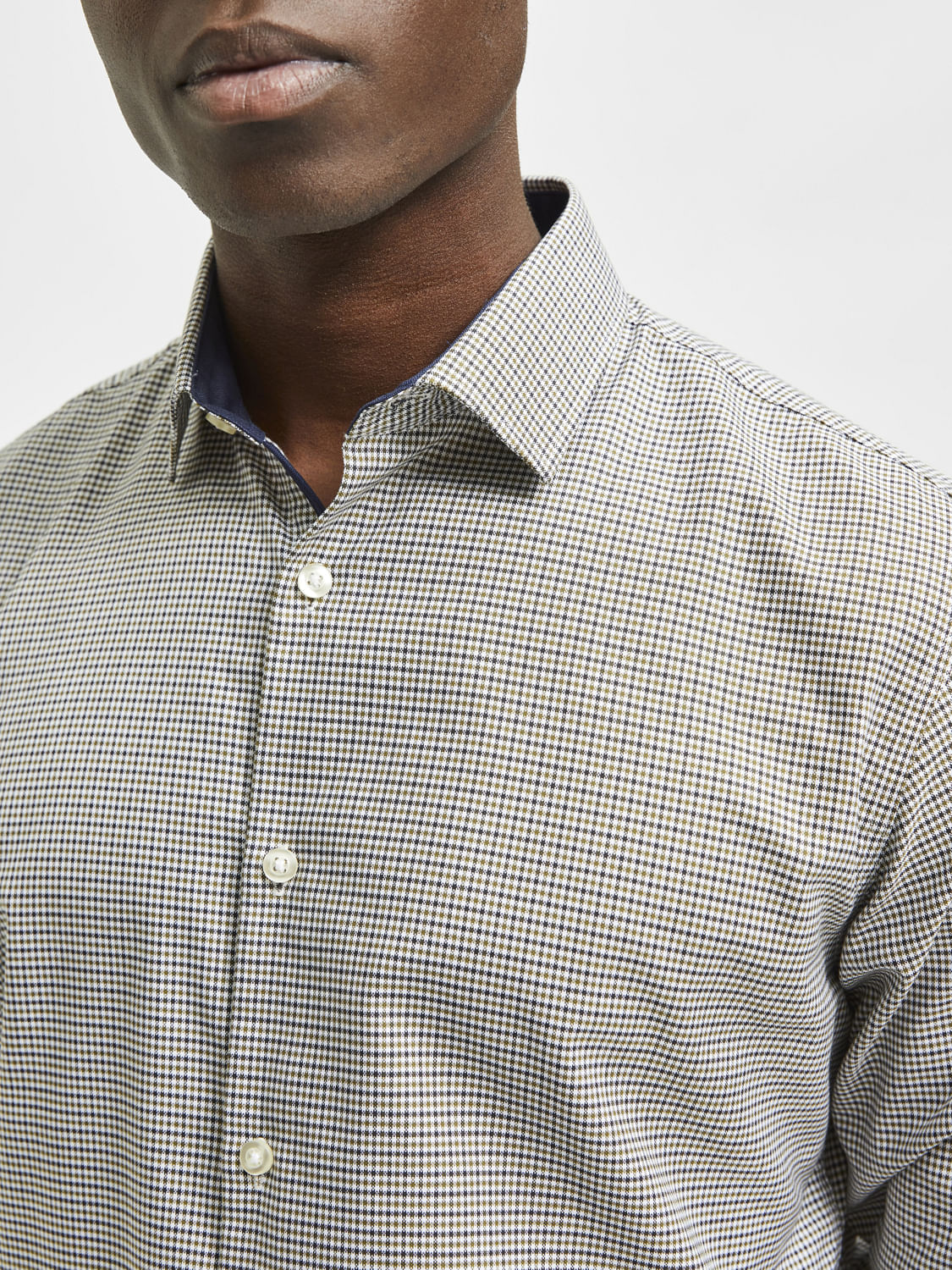 Green Check Full Sleeves Shirt