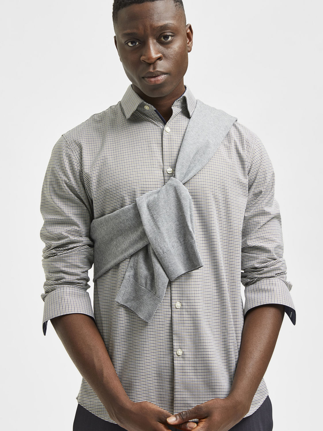 Green Check Full Sleeves Shirt