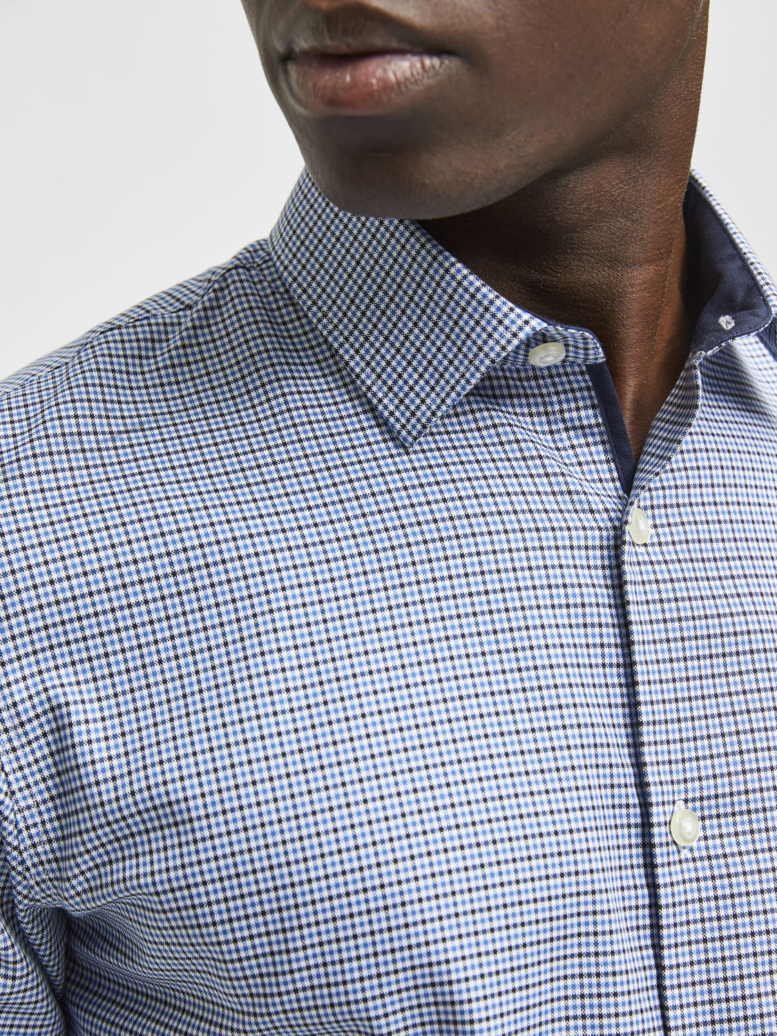 Blue Check Full Sleeves Shirt