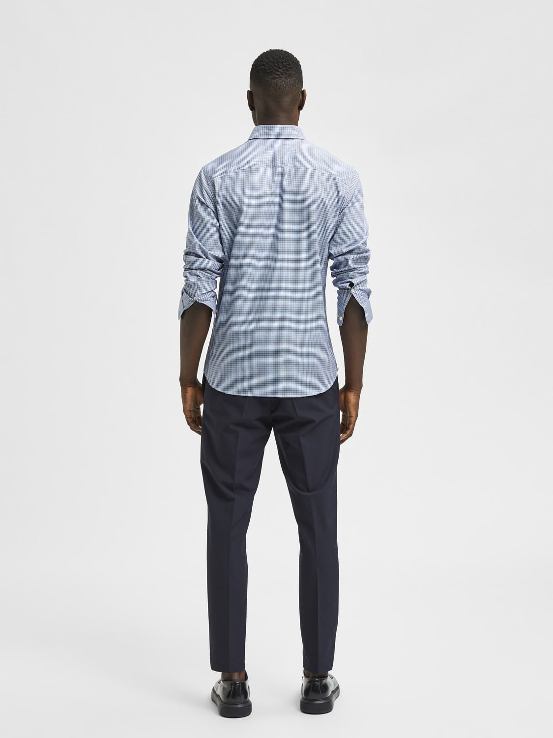 Blue Check Full Sleeves Shirt