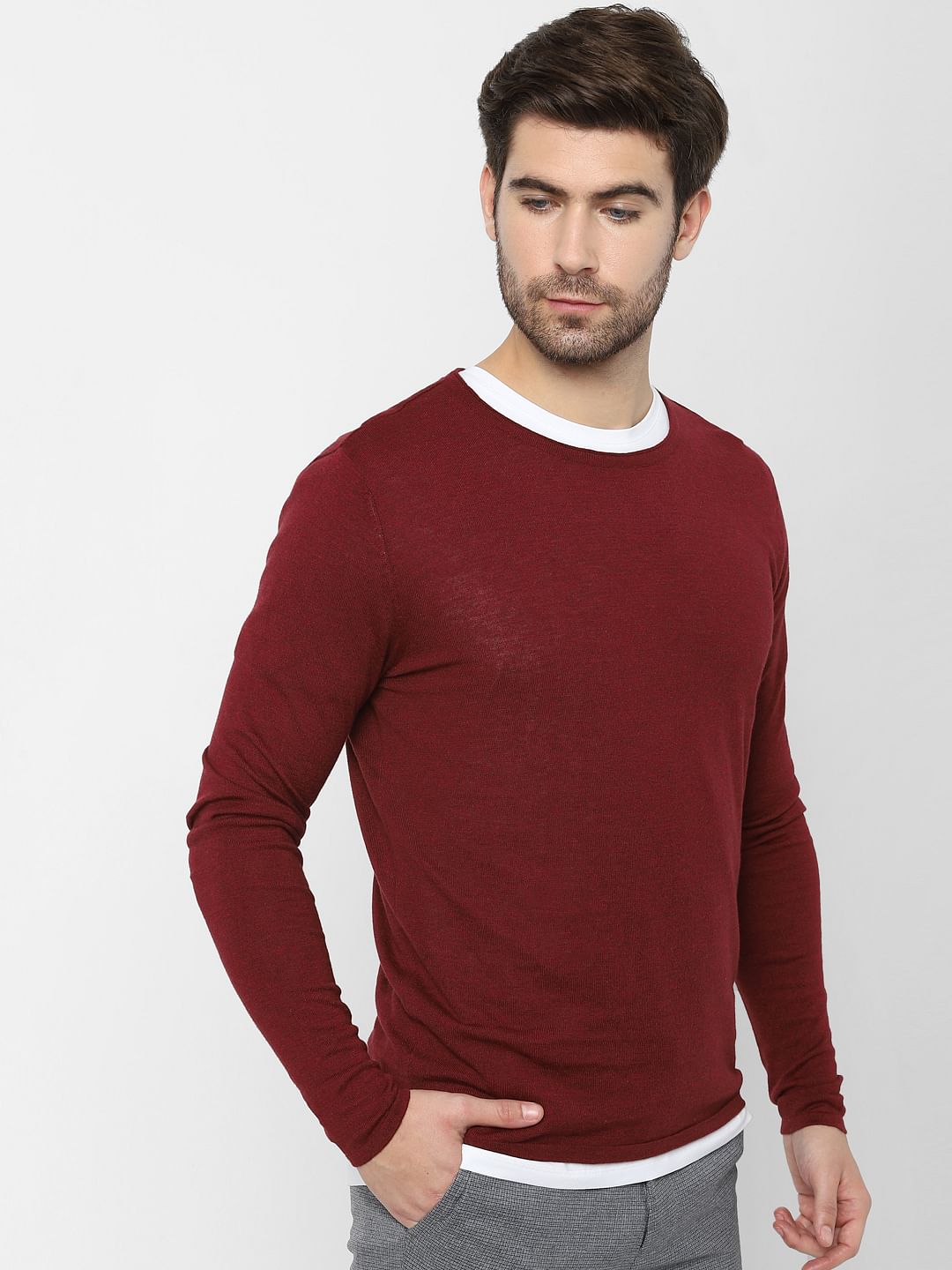 Red Organic Cotton Pullover