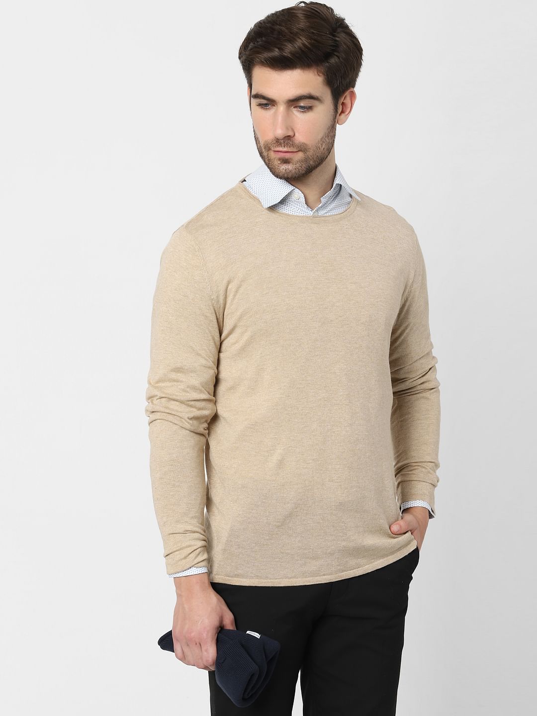 Beige Organic Cotton Pullover