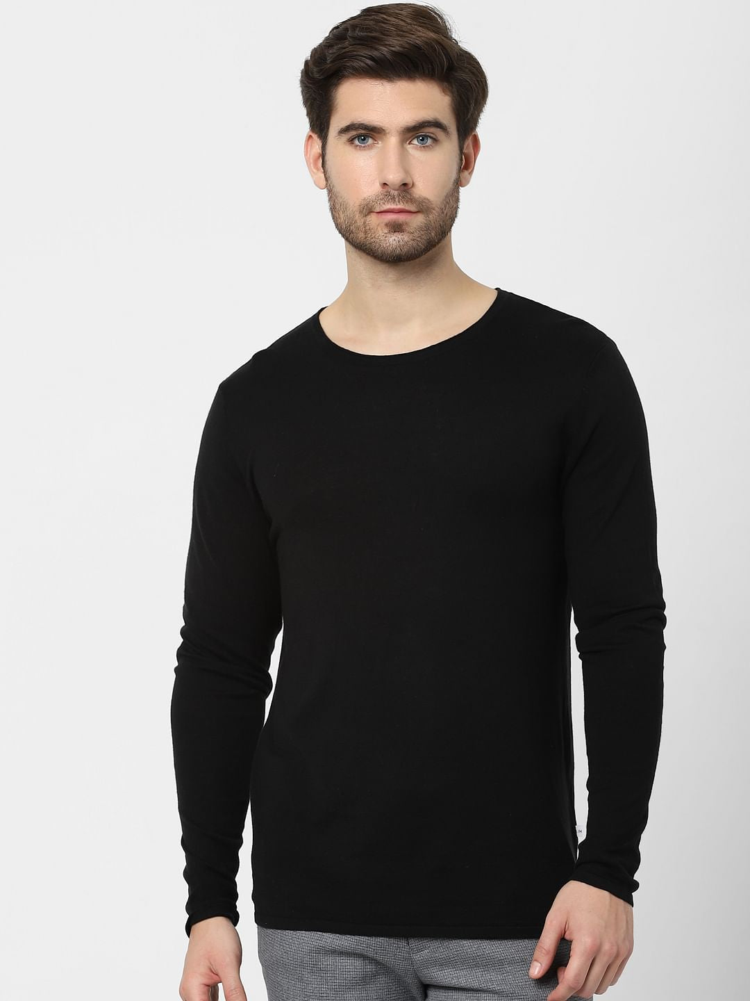 Black Organic Cotton Pullover