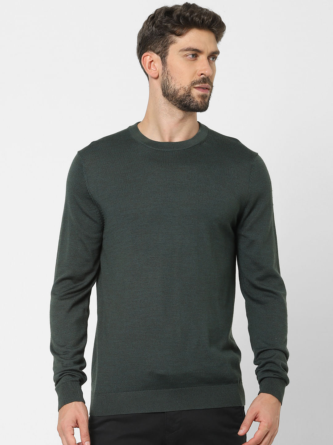 Green Knit Pullover