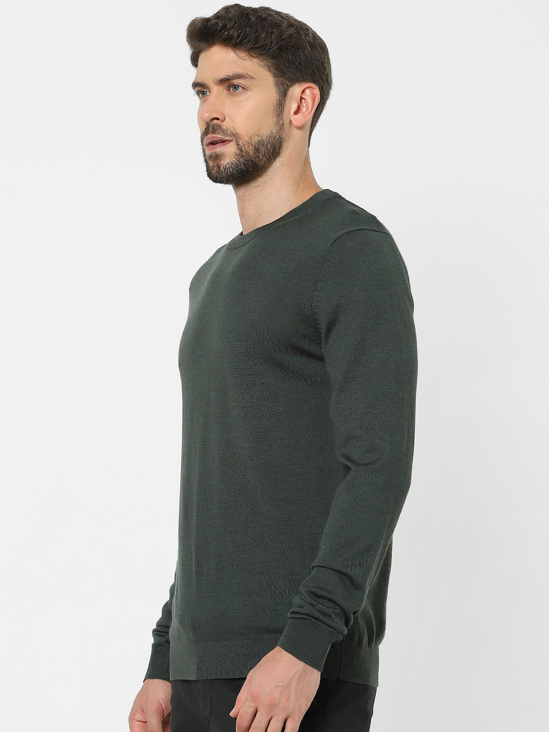 Green Knit Pullover