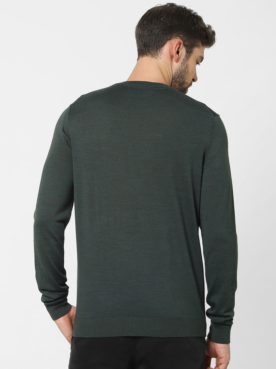 Green Knit Pullover