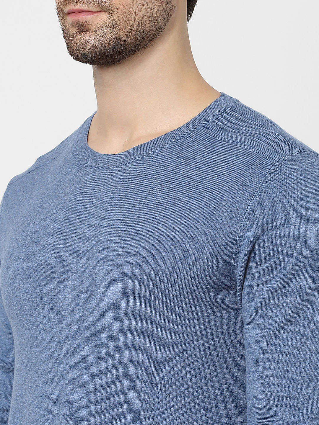 Blue Cotton Pullover