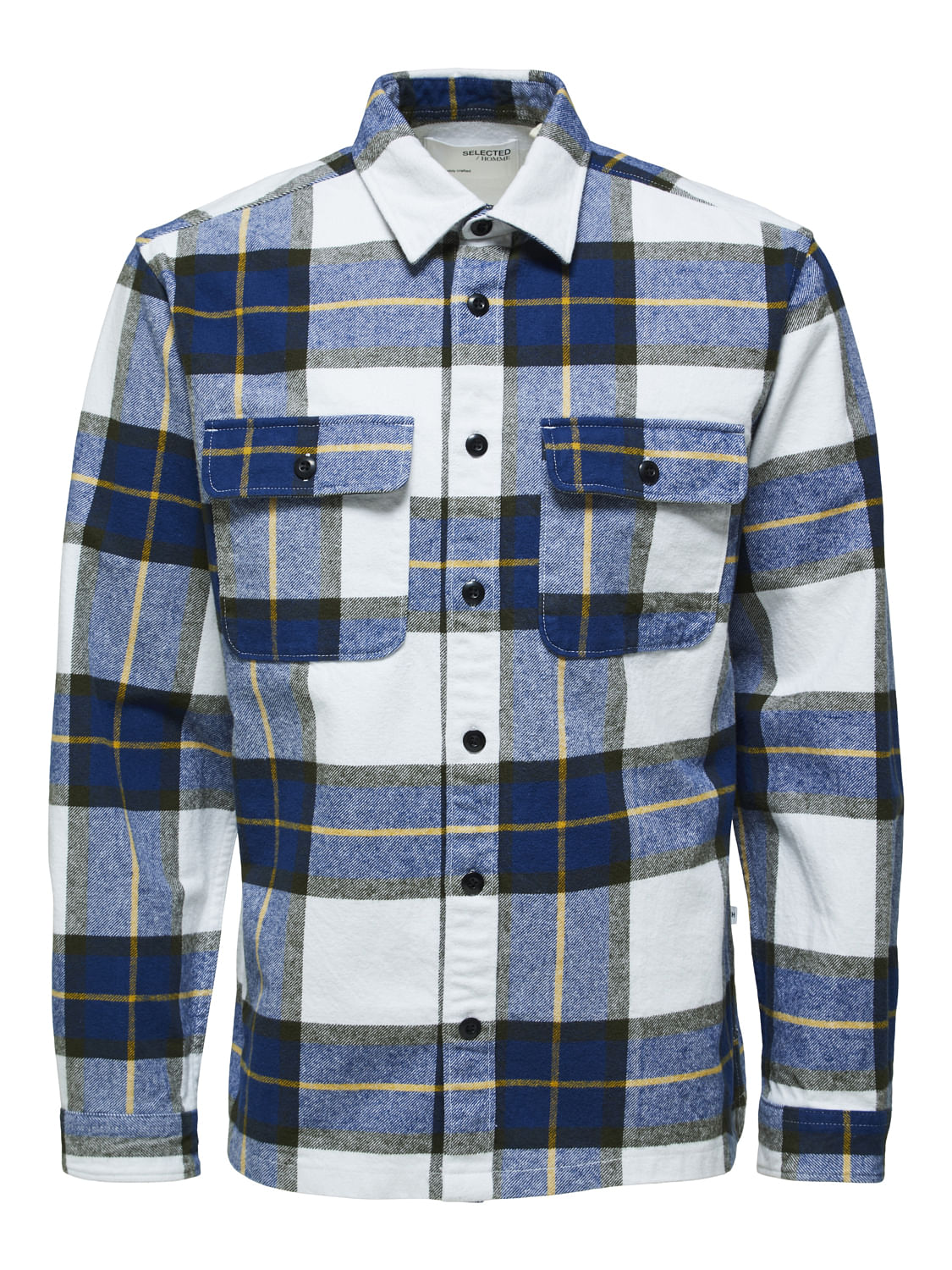 Blue & White Checks Overshirt