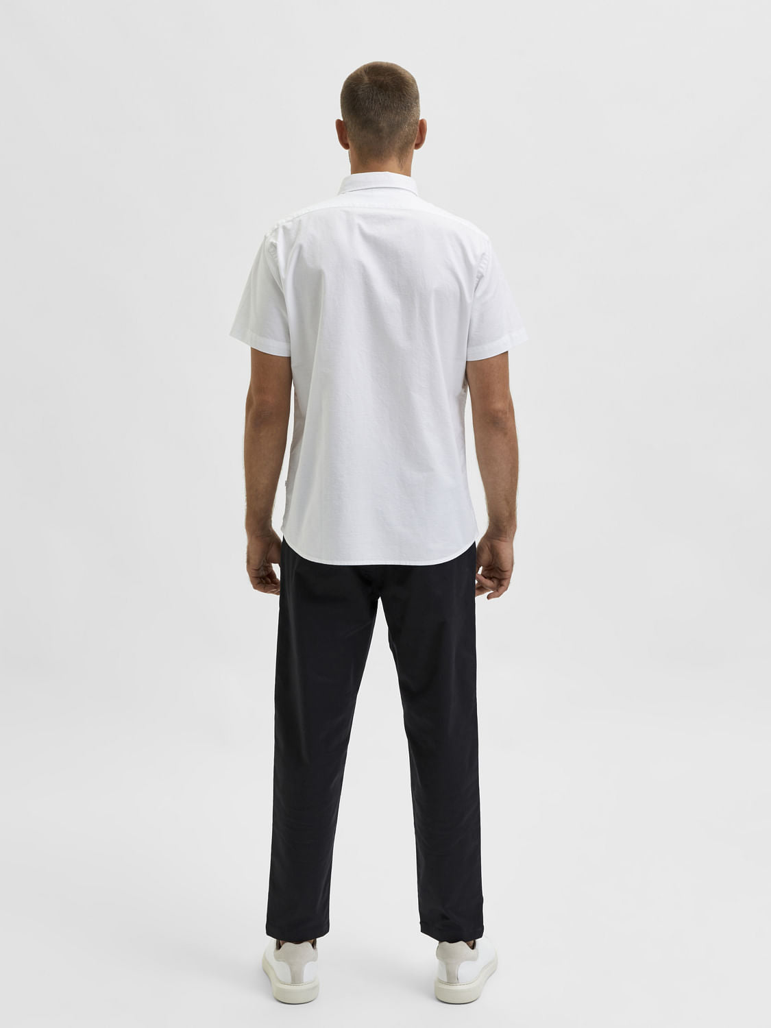 Blue Organic Cotton Half Sleeves Shirt