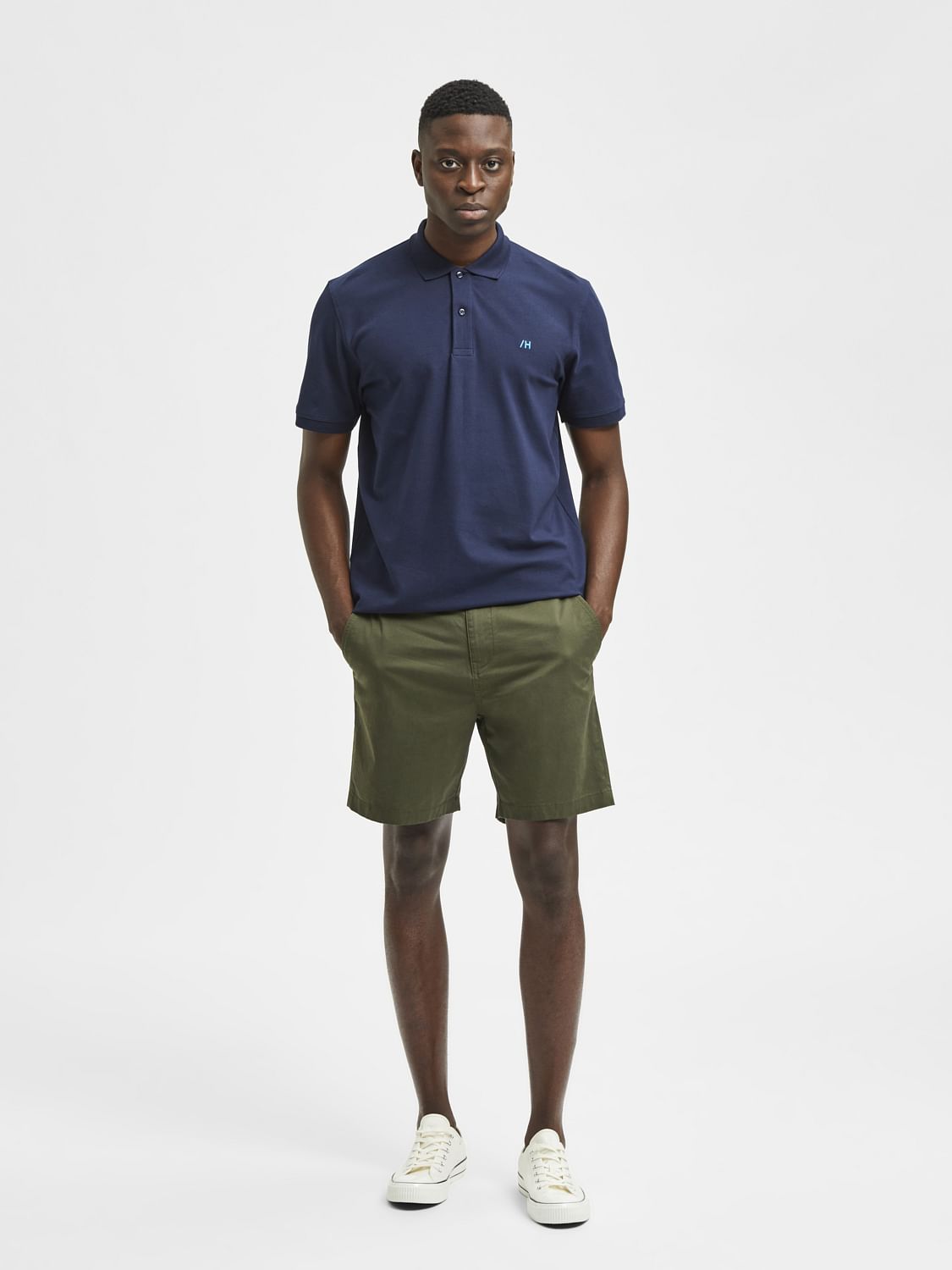 Green Chino Shorts