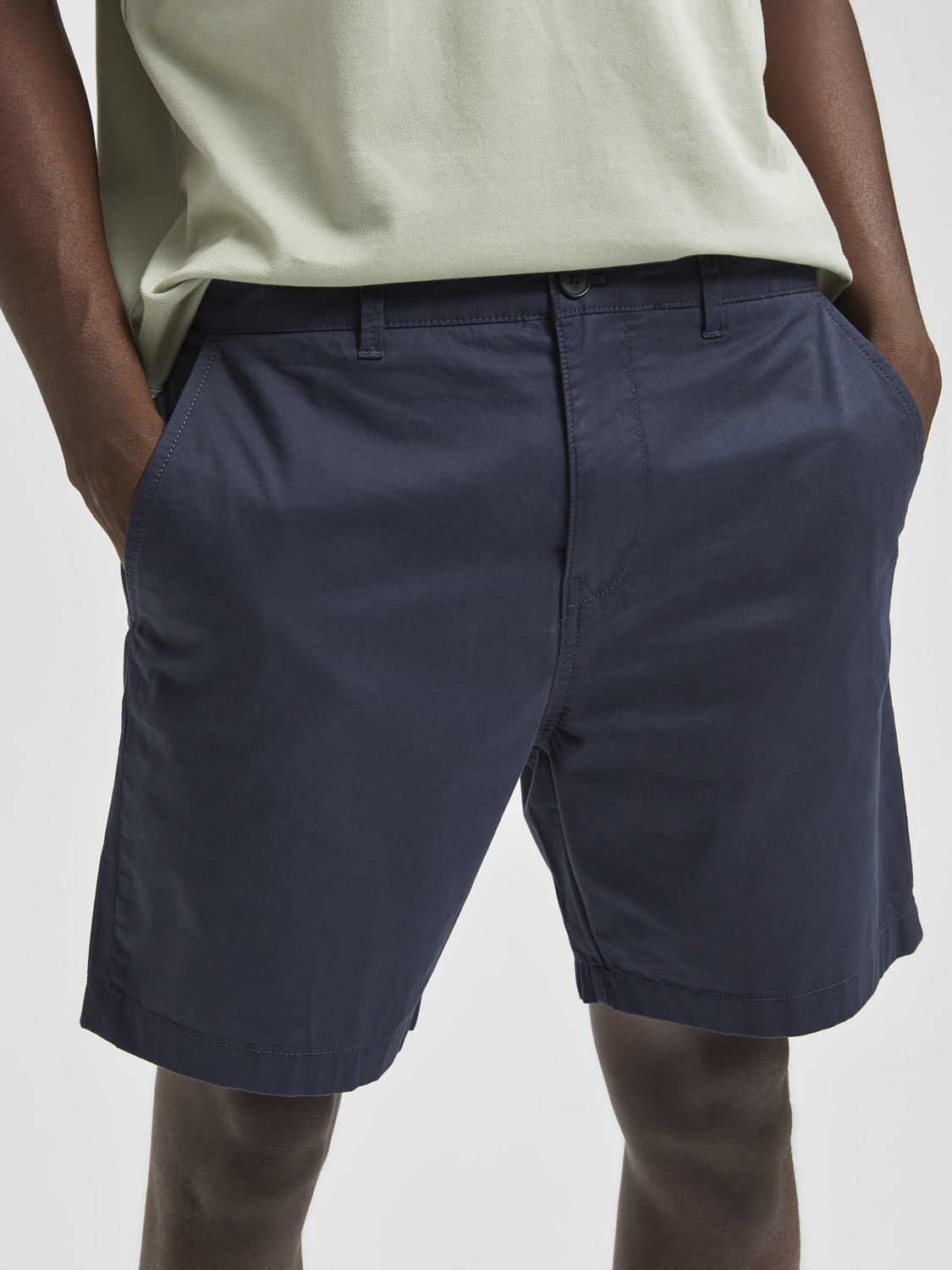Blue Chino Shorts
