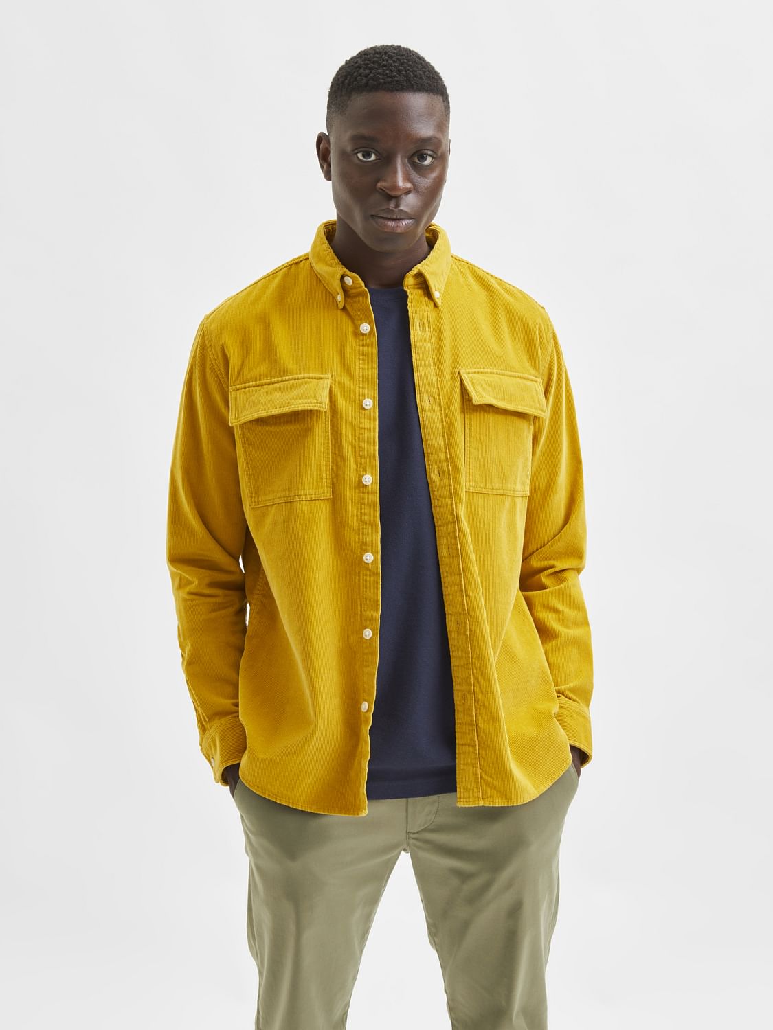 Yellow Corduroy Shirt