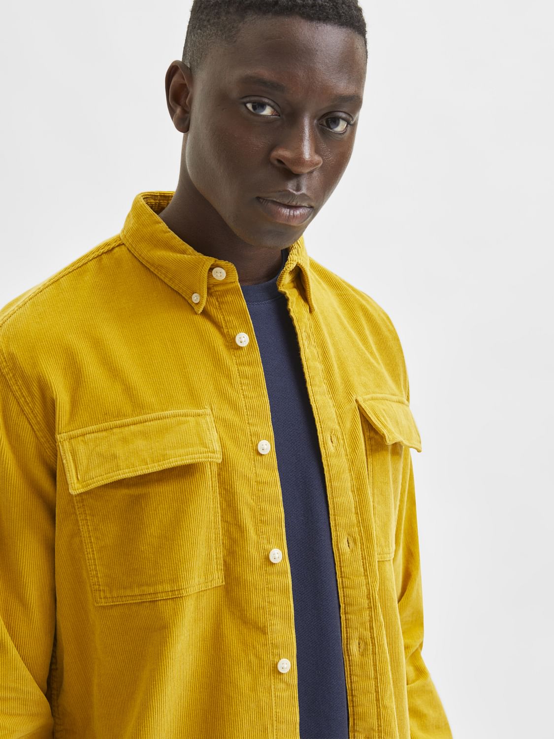 Yellow Corduroy Shirt