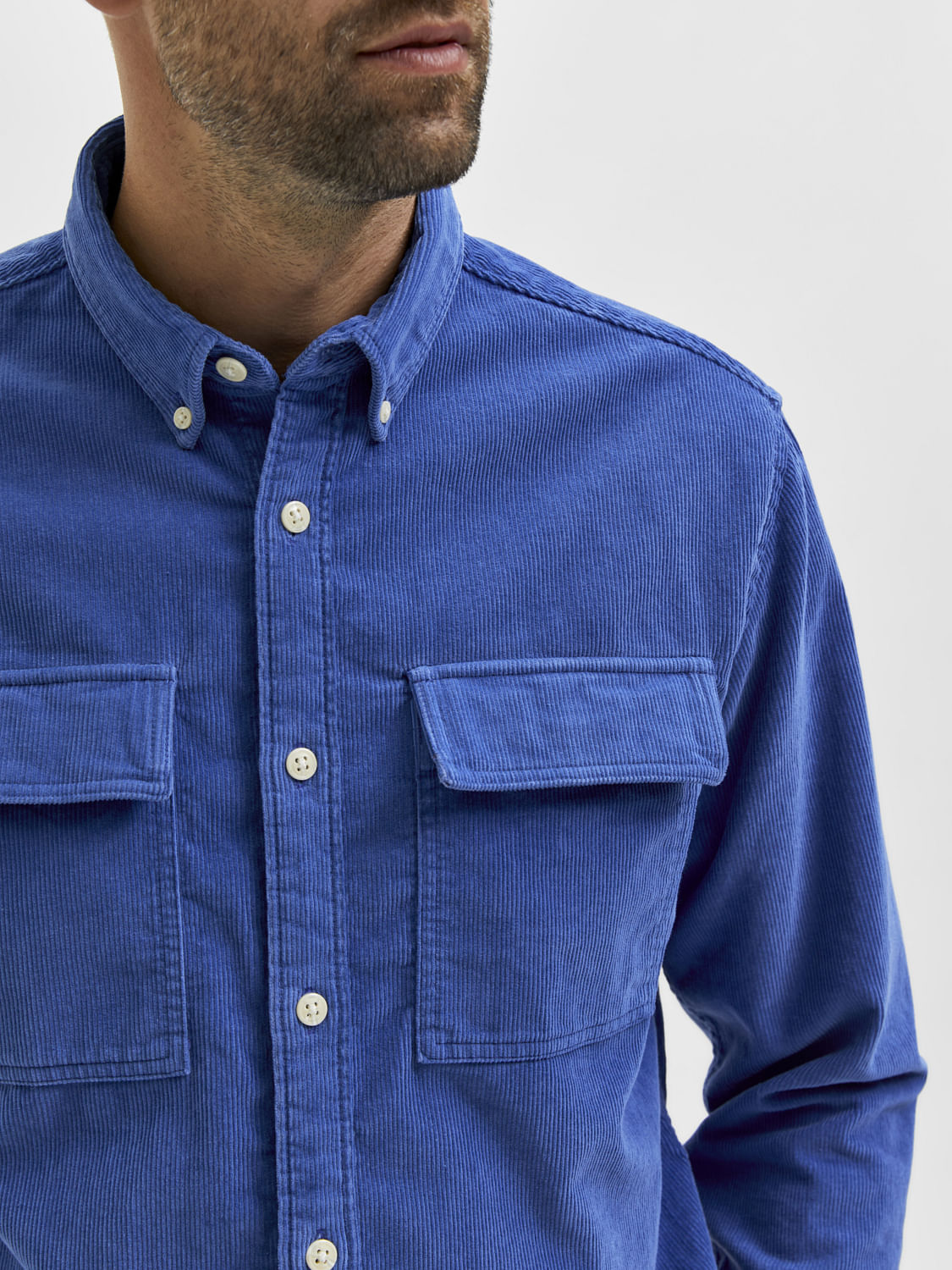 Blue Corduroy Shirt