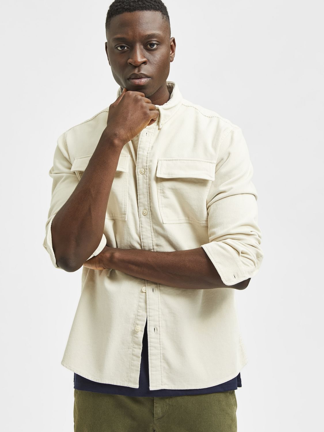 White Corduroy Shirt