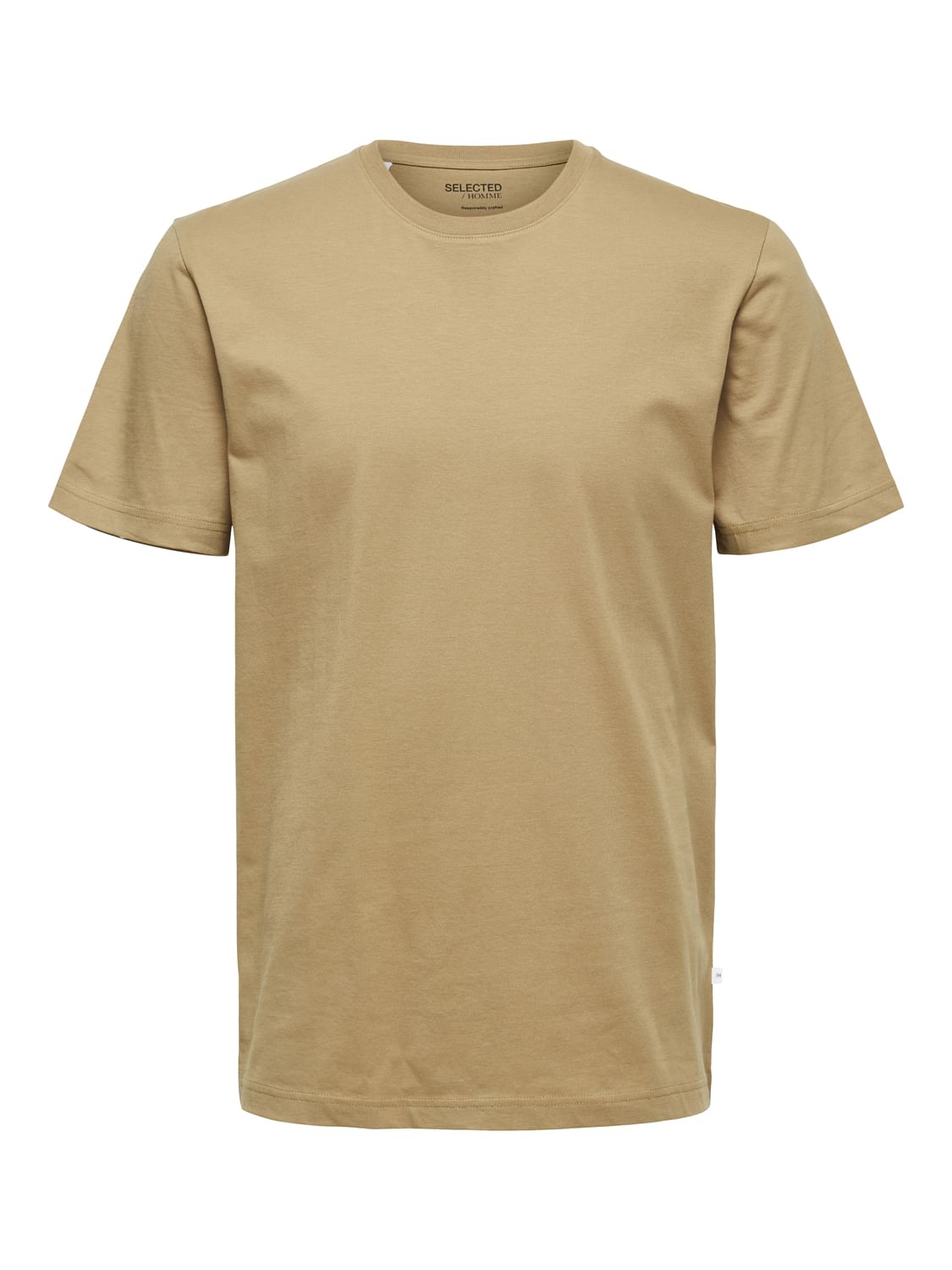 Dark Beige Organic Cotton T-Shirt