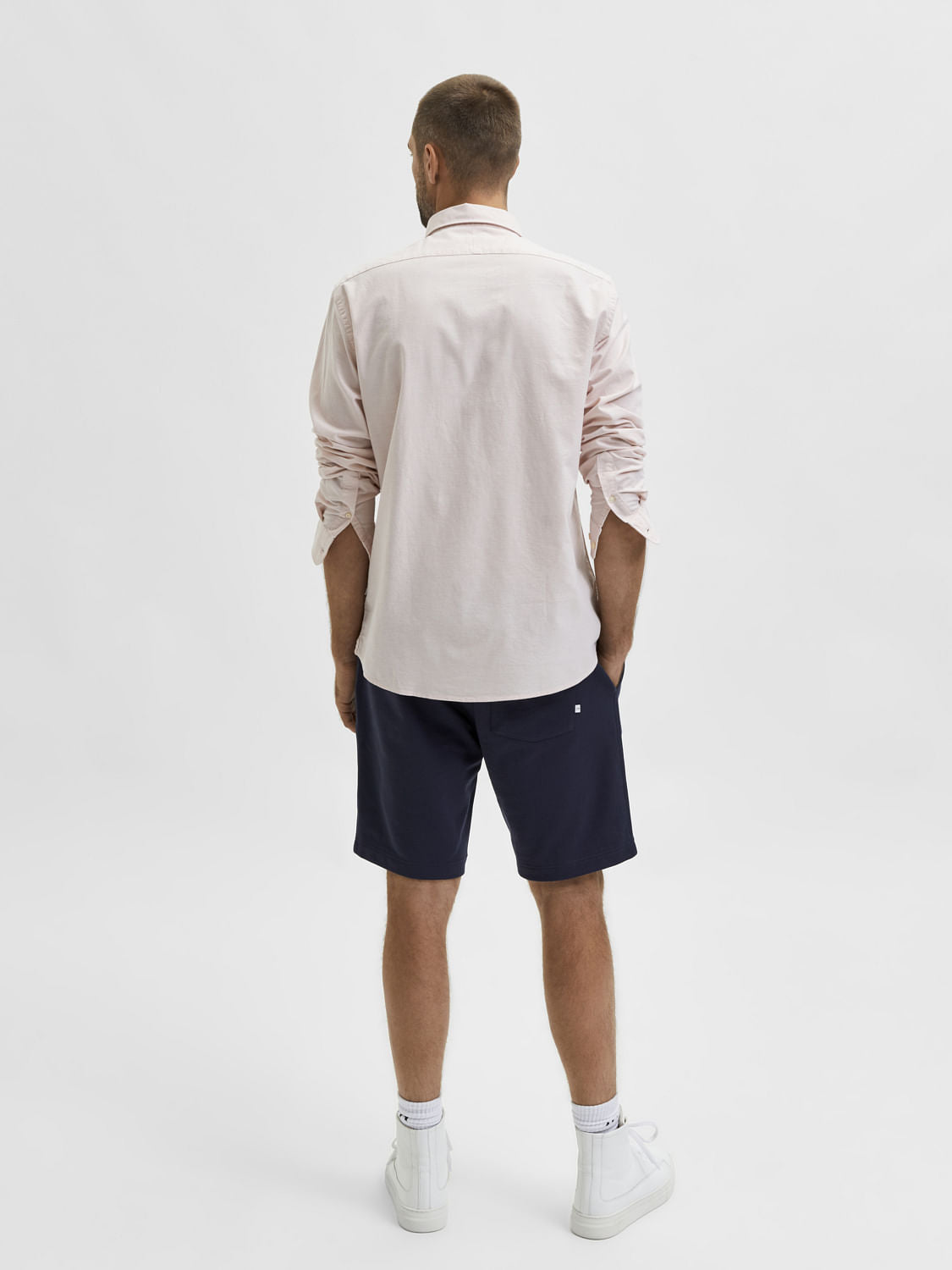 Light Pink Organic Cotton Full Sleeves Shirt