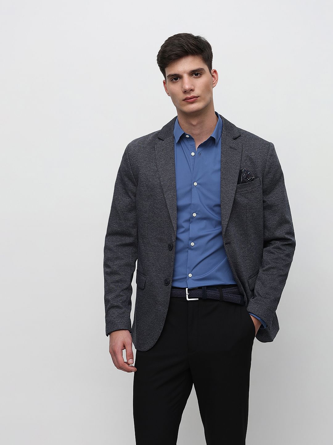 Blue Slim Fit Formal Shirt