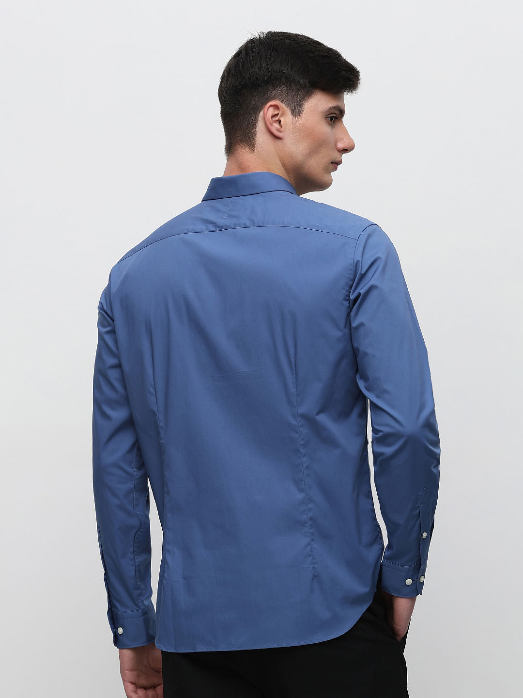 Blue Slim Fit Formal Shirt