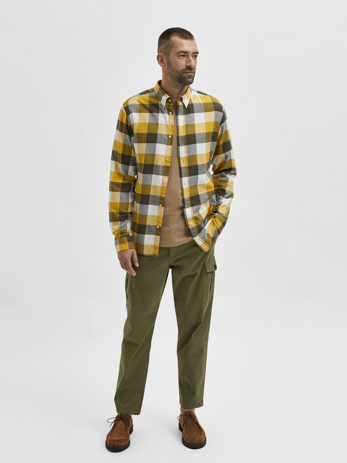 Multi-Coloured Flannel Checked Full Sleeves Shirt