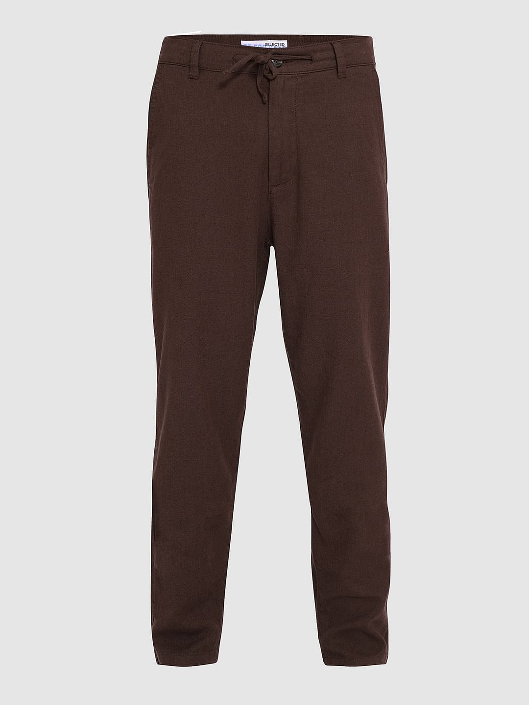 Dark Brown Mid Rise Pants