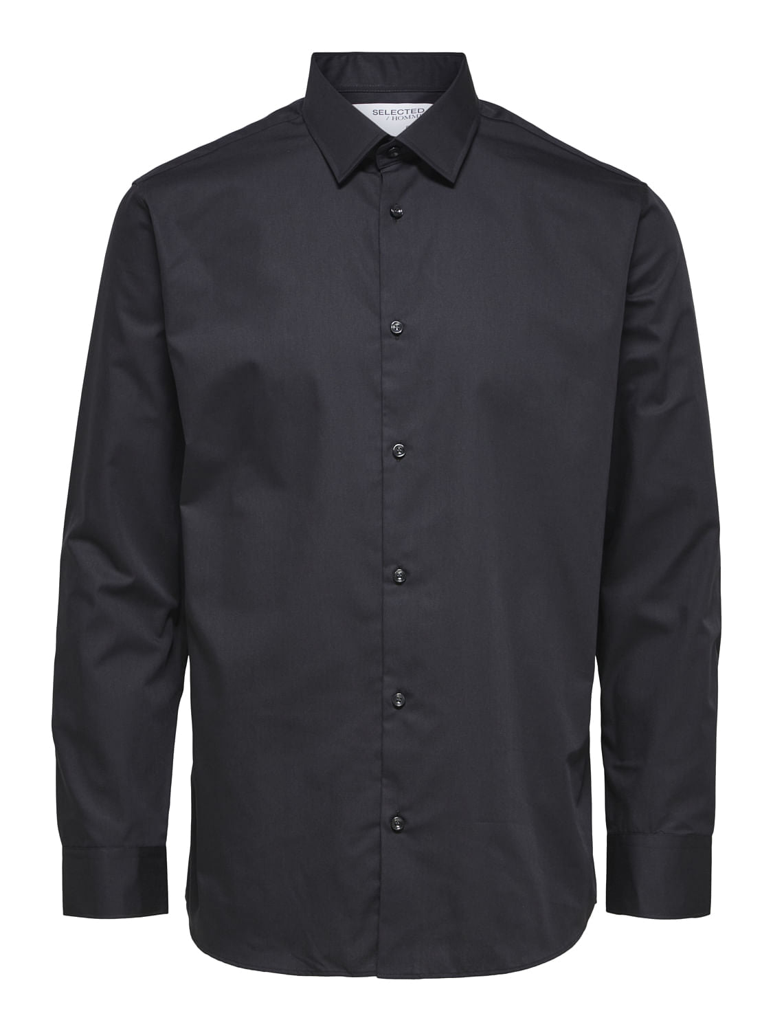 Black Formal Full Sleeves Cotton Shirt