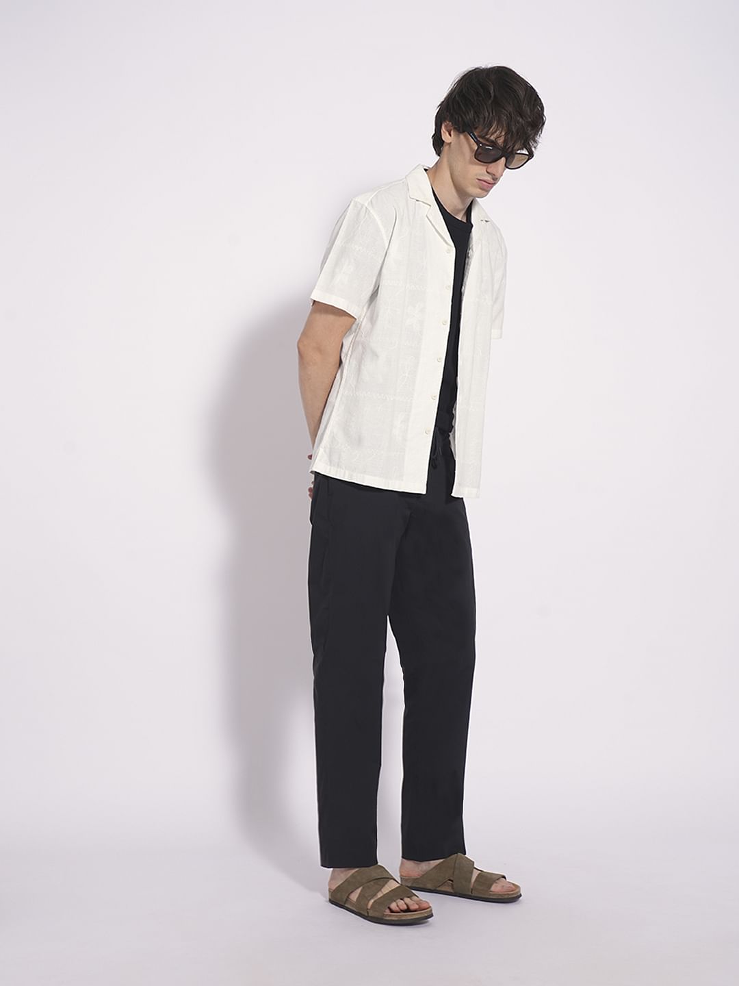 Black Low Rise Flex Pants