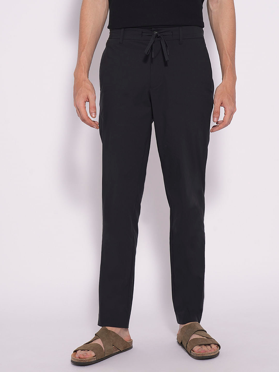 Black Low Rise Flex Pants