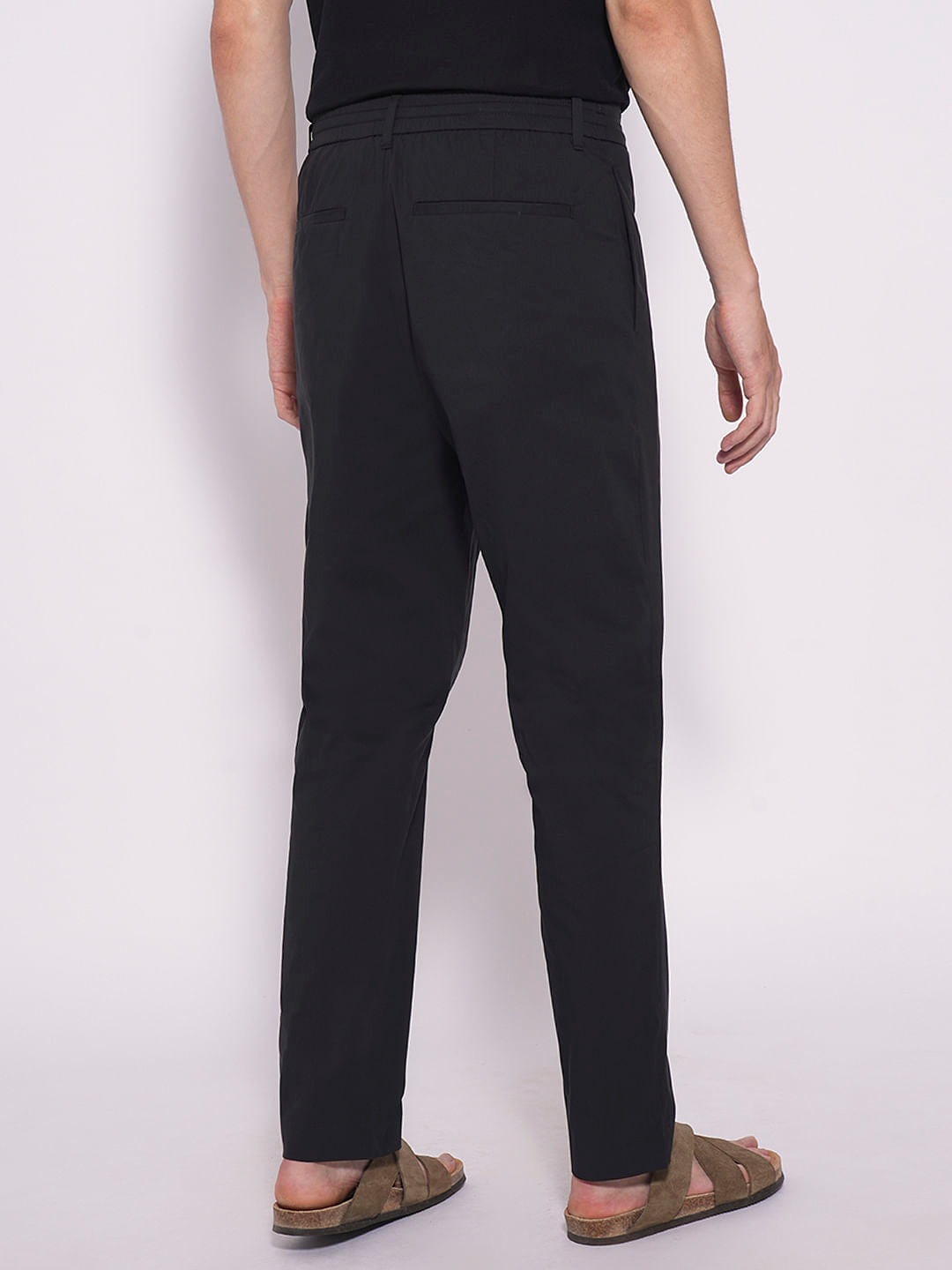 Black Low Rise Flex Pants