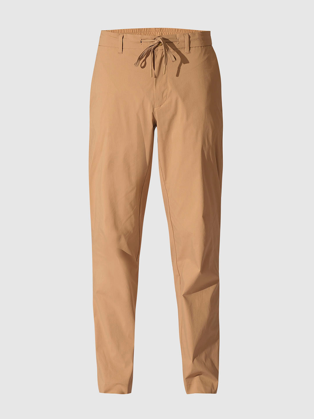 Beige Low Rise Flex Pants