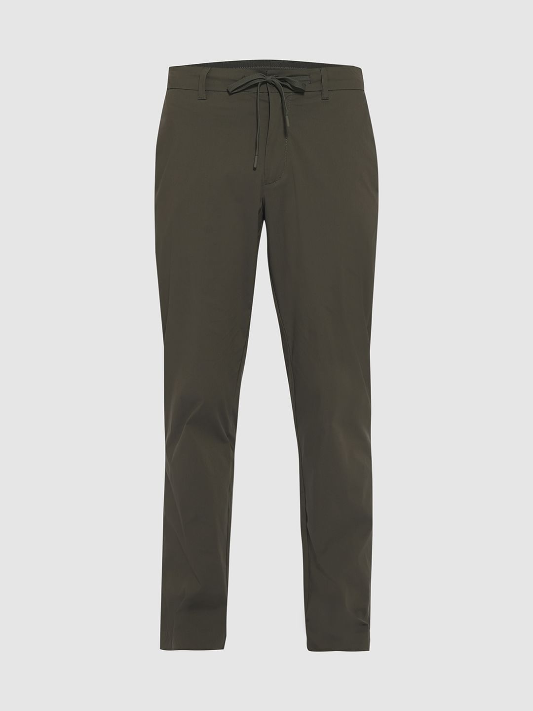 Green Low Rise Flex Pants