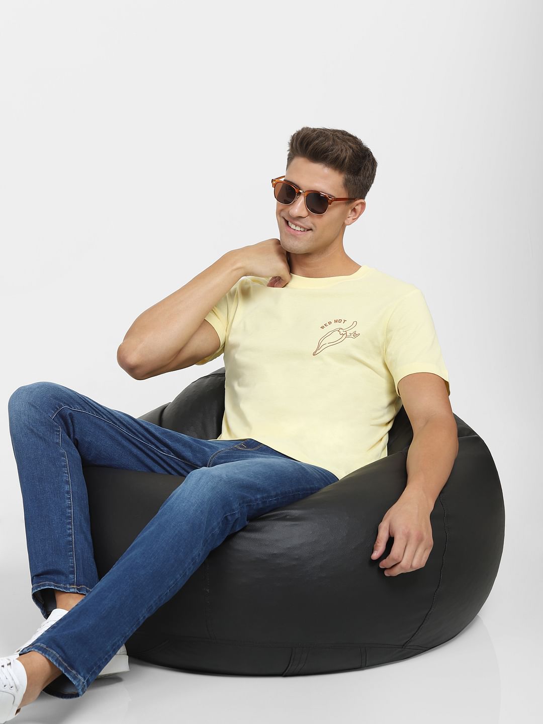 Yellow Crew Neck T-Shirt