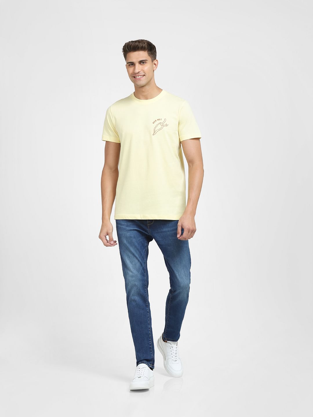 Yellow Crew Neck T-Shirt