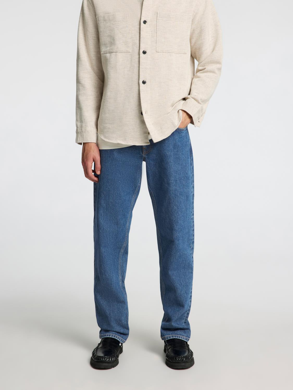 Blue Straight Fit Jeans