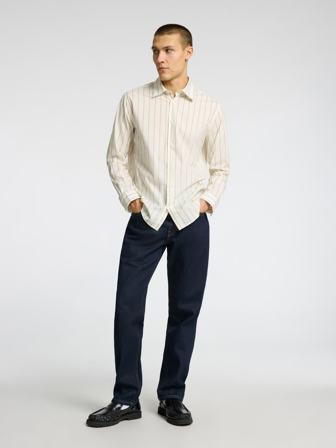 Dark Blue Straight Fit Jeans