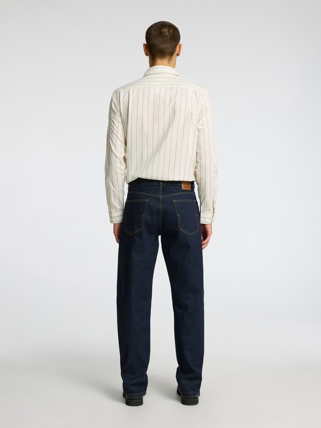 Dark Blue Straight Fit Jeans