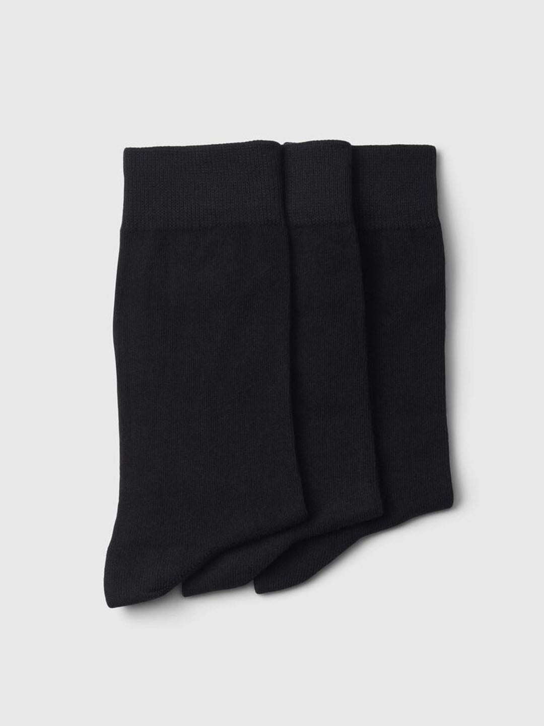 Black Pack Of 3 Organic Cotton Socks