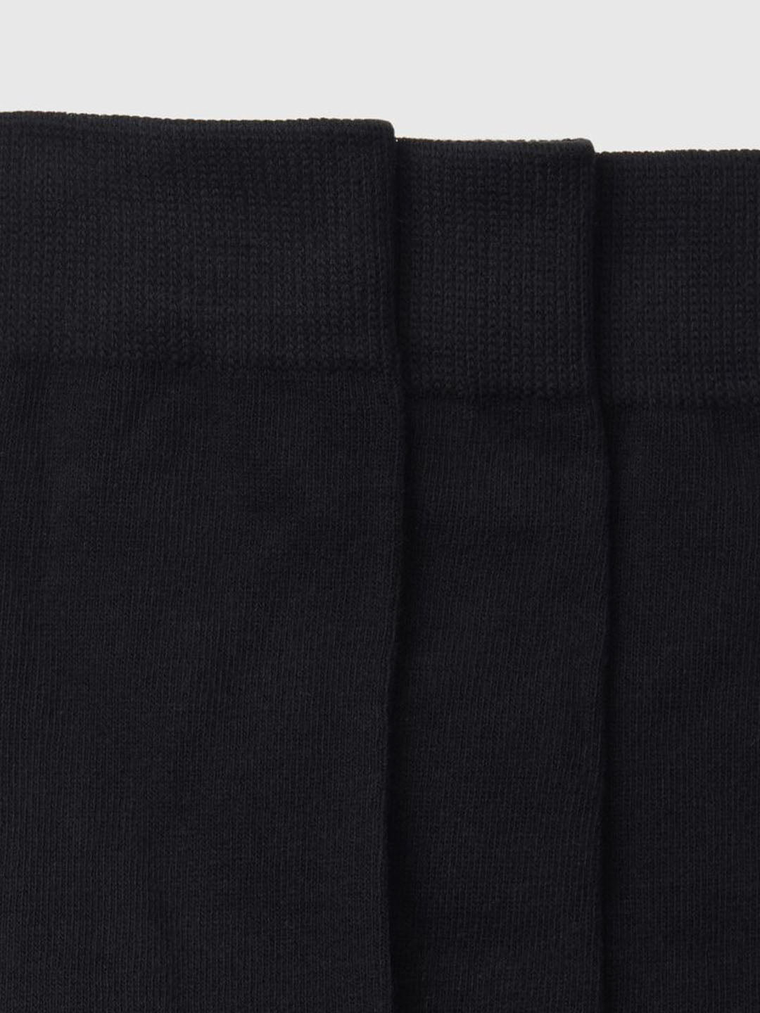 Black Pack Of 3 Organic Cotton Socks