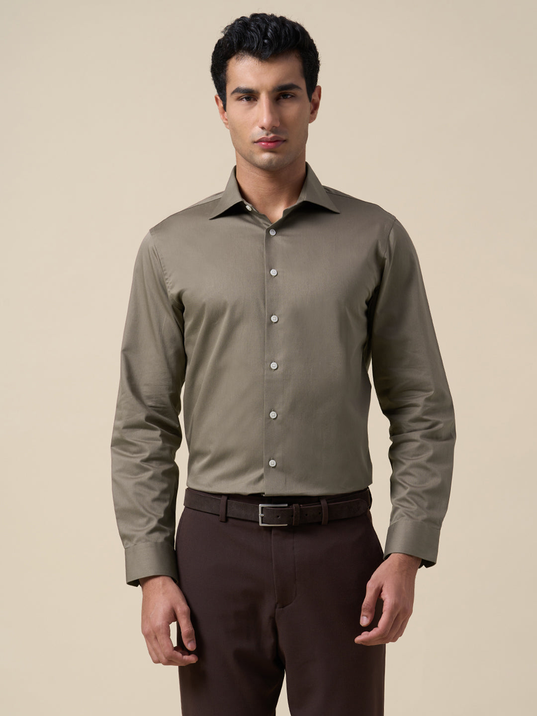 Brown Full Sleeves Shirt