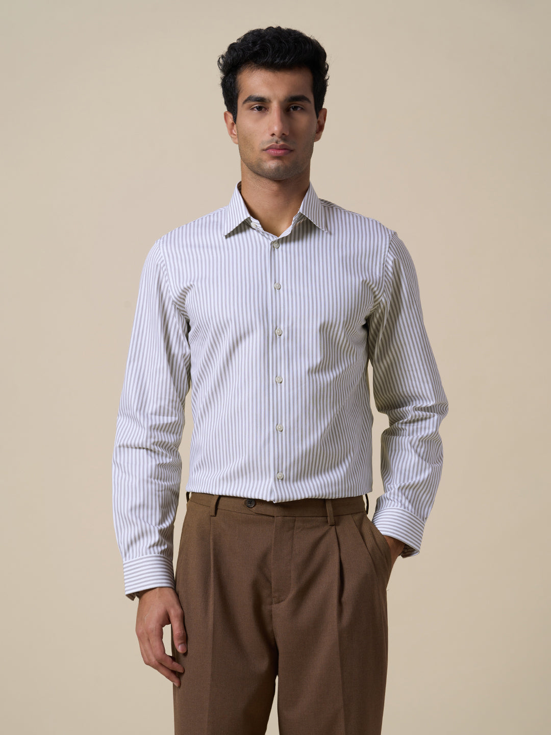 Organic Cotton Stretch Formal Shirt