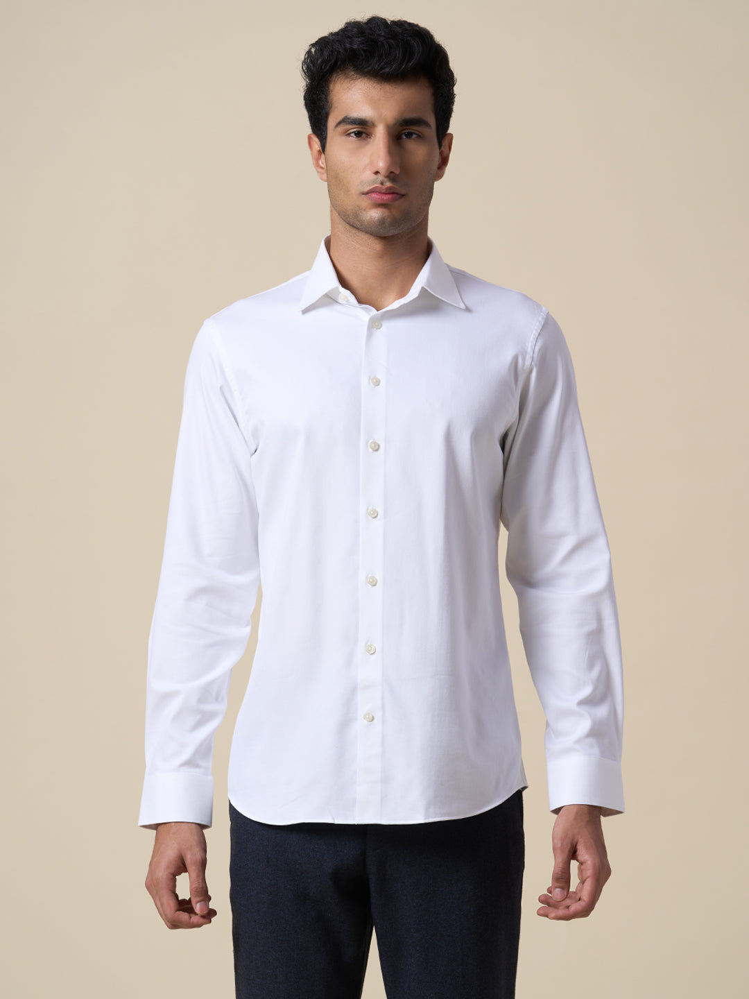 Organic Cotton Stretch Formal Shirt