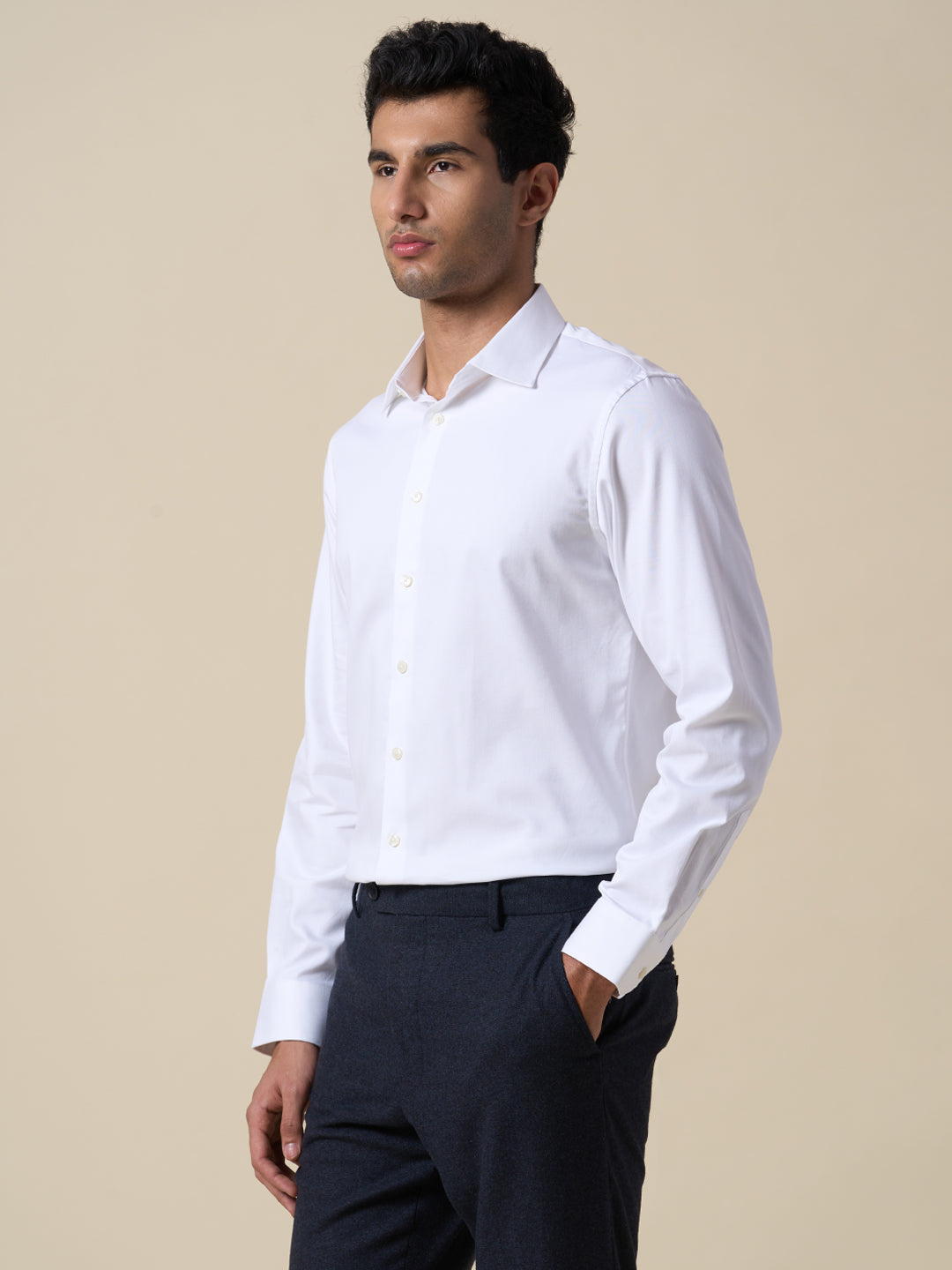 Organic Cotton Stretch Formal Shirt