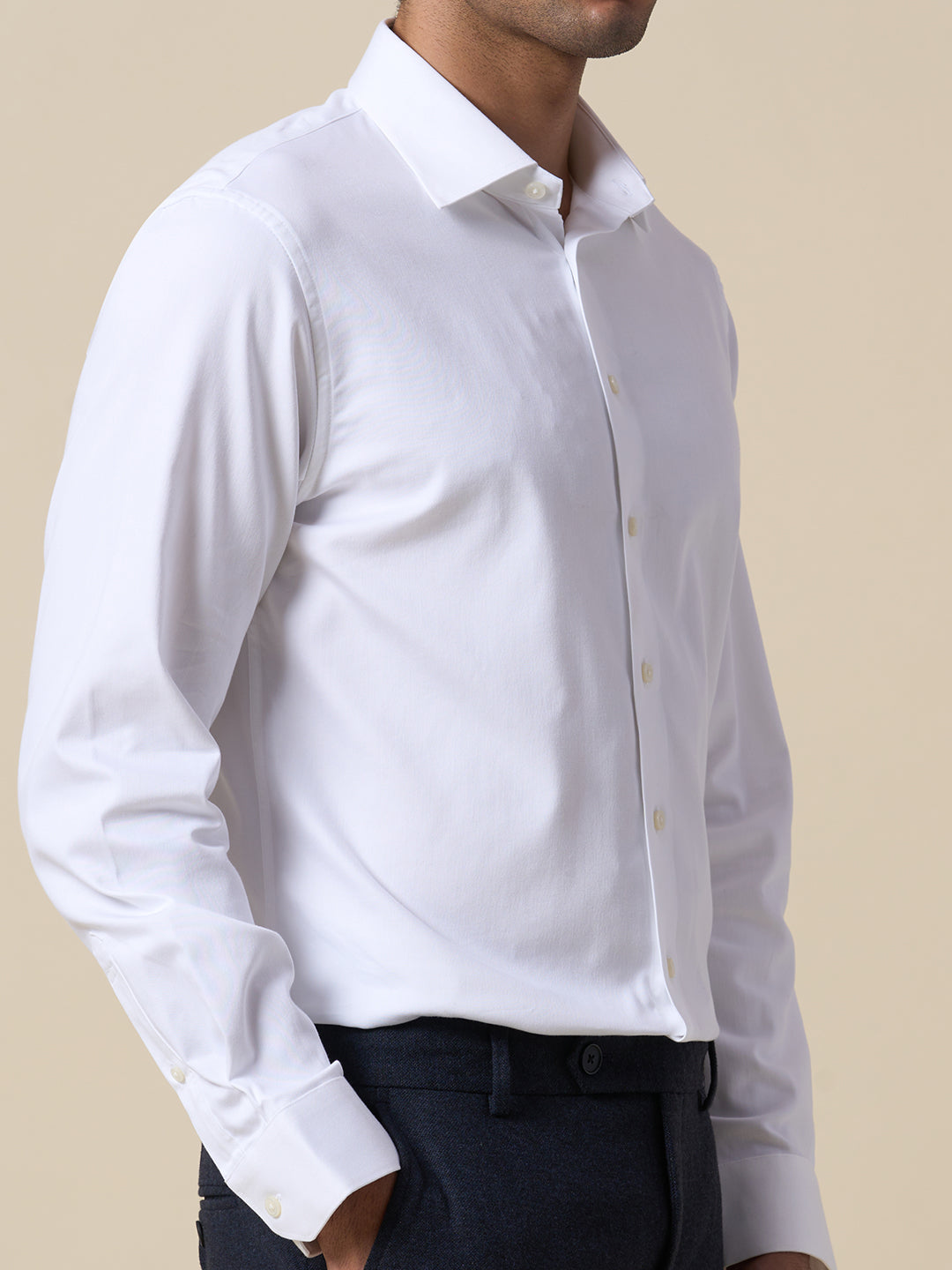 Organic Cotton Stretch Formal Shirt