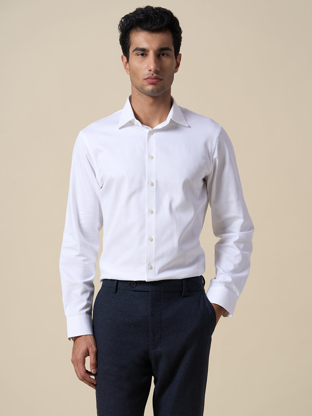 Organic Cotton Stretch Formal Shirt