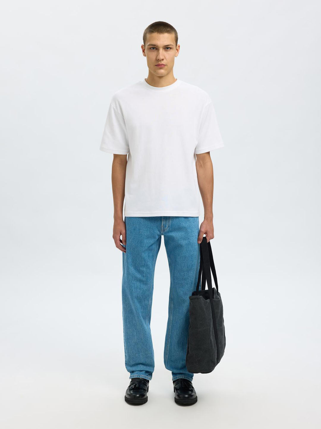 Light Blue Straight Fit Jeans
