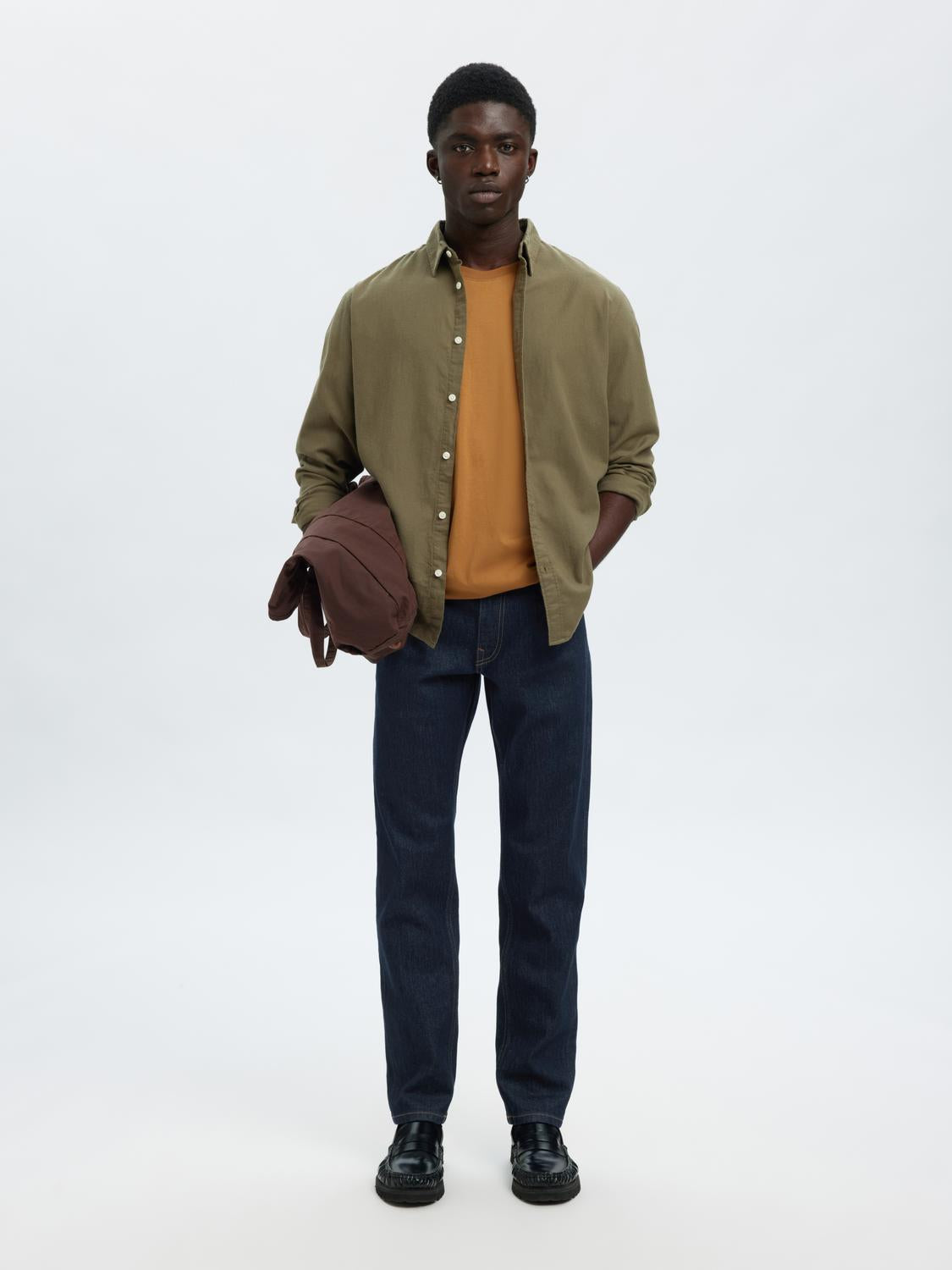 organic Cotton Slim Fit Jeans - Dark Blue