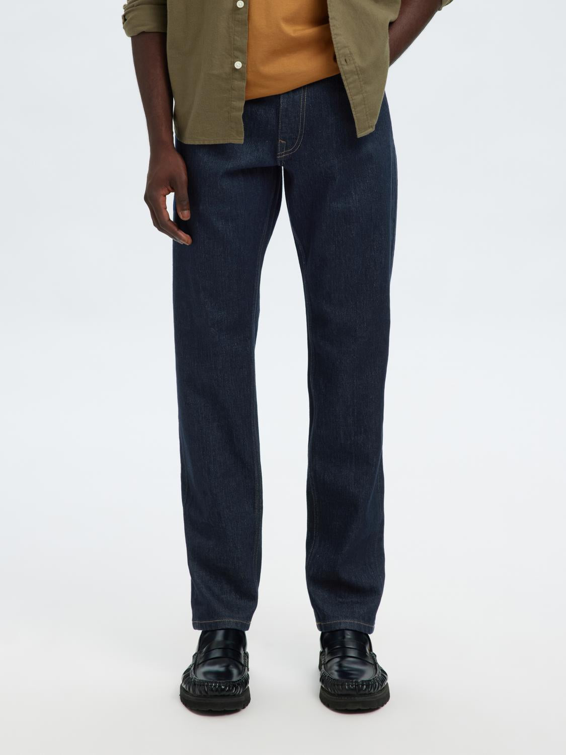 organic Cotton Slim Fit Jeans - Dark Blue