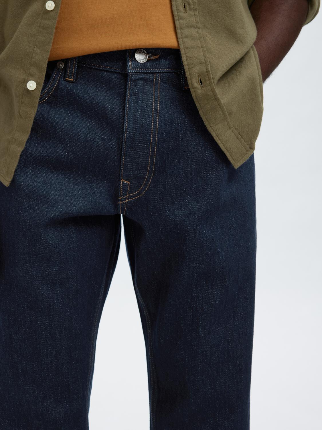 organic Cotton Slim Fit Jeans - Dark Blue