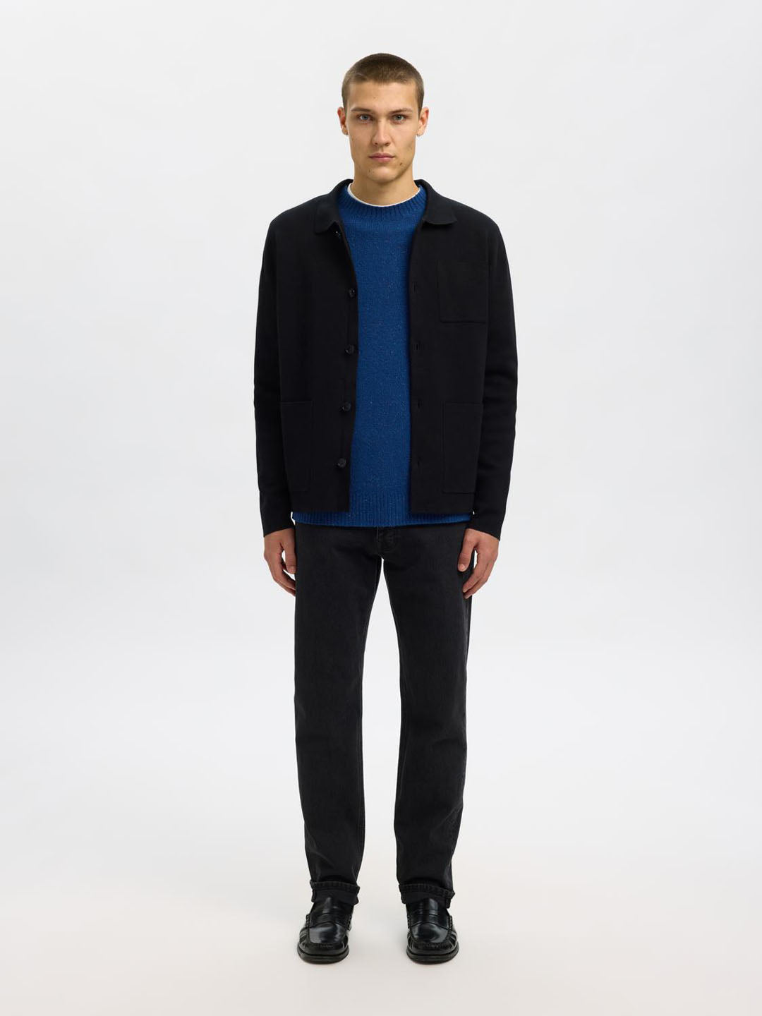 Black Organic Cotton Slim Fit Jeans